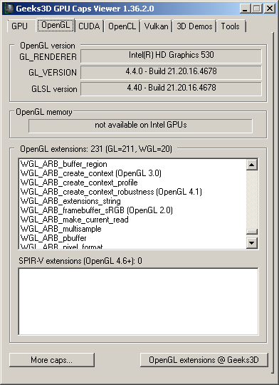 opengl 4.4 download intel